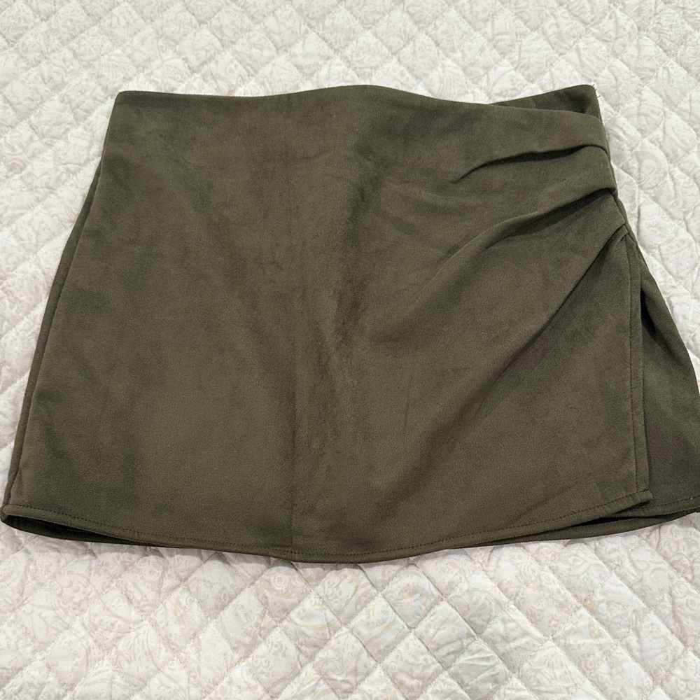 Olive Green Women's Skirt